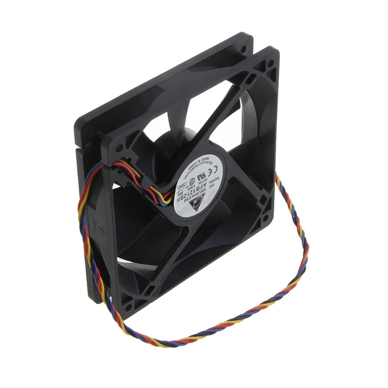 DC Brushless Computer Fan 12x12x2.5cm 113CFM 3500RPM 4Pin 4 Wire PWM Automatic Temperature Control Cooler by AFB1212SH
DC Brushless Computer Fan 12x12x2.5cm 113CFM 3500RPM 4Pin 4 Wire PWM Automatic Temperature Control Cooler by AFB1212SH