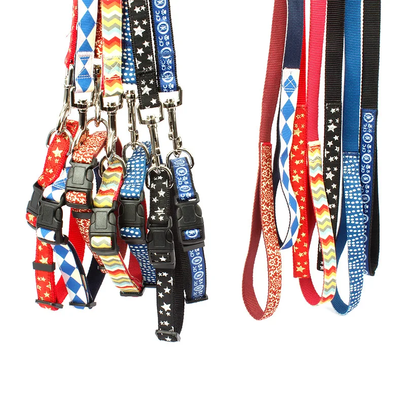 EXCELLENT ELITE SPANKER Pet Dog Collar and Dog Leash Printed Collar Leash Set with Handle
EXCELLENT ELITE SPANKER Pet Dog Collar and Dog Leash Printed Collar Leash Set with Handle