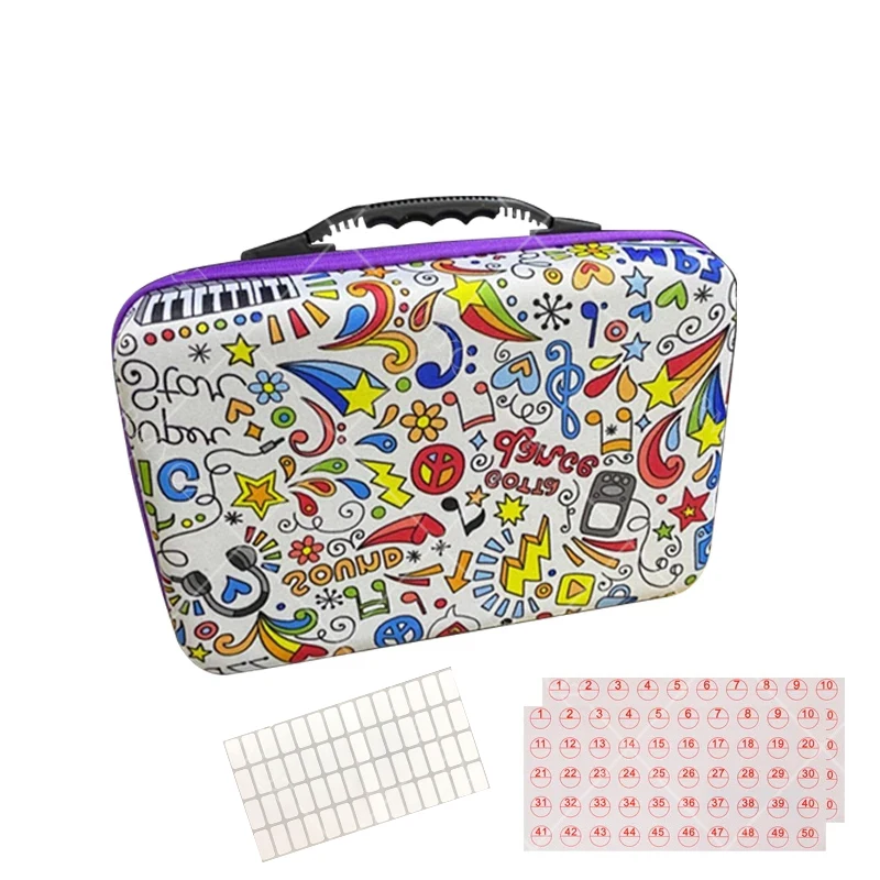 New 5D Diamond Painting Accessories Storage Boxs 60 Slot DIY Diamond Embroidery Tools Beads Storage Container Jar Zippered Cases
New 5D Diamond Painting Accessories Storage Boxs 60 Slot DIY Diamond Embroidery Tools Beads Storage Container Jar Zippered Cases