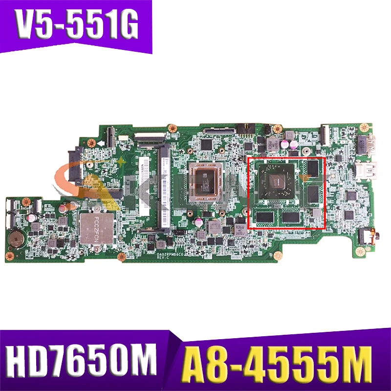 AKEMY NBM4711002 NB.M4711.002 For acer aspire V5-551 V5-551G DA0ZRPMB6C0 15.6 inch laptop motherboard A8-4555M CPU + HD7650M
AKEMY NBM4711002 NB.M4711.002 For acer aspire V5-551 V5-551G DA0ZRPMB6C0 15.6 inch laptop motherboard A8-4555M CPU + HD7650M