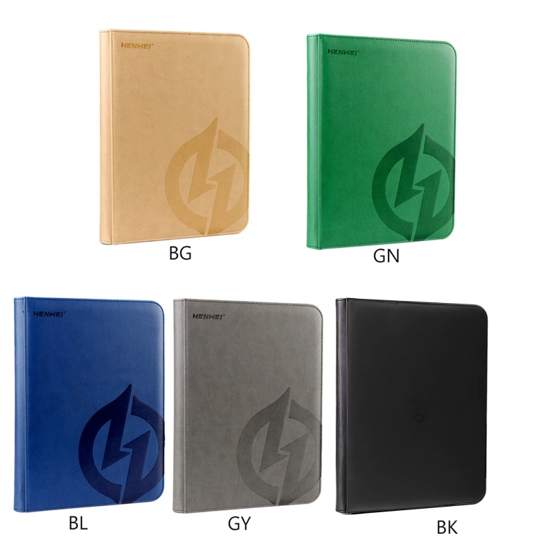 360 Cards Capacity Pocket Cards Holder Binders Albums with Zipper for CCG MTG D5BA