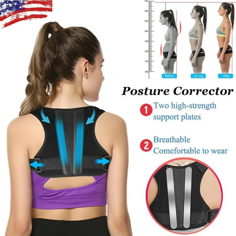 Adjustable Clavicle Posture Corrector Upper Back Brace Shoulder Lumbar Support Belt Corset Posture Correction for Men Women
Adjustable Clavicle Posture Corrector Upper Back Brace Shoulder Lumbar Support Belt Corset Posture Correction for Men Women