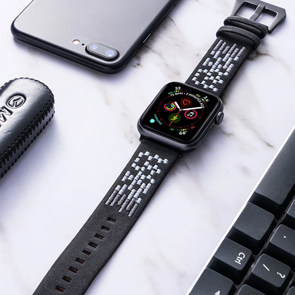 Новый браслет вышивка полосы 1:1 для наручных часов Apple Watch 40 мм 44 из натуральной кожи для Apple iWatch серии на возраст 2, 3, 4, 5, 38 мм 42 мм длина браслет...
Новый браслет вышивка полосы 1:1 для наручных часов Apple Watch 40 мм 44 из натуральной кожи для Apple iWatch серии на возраст 2, 3, 4, 5, 38 мм 42 мм длина браслет...