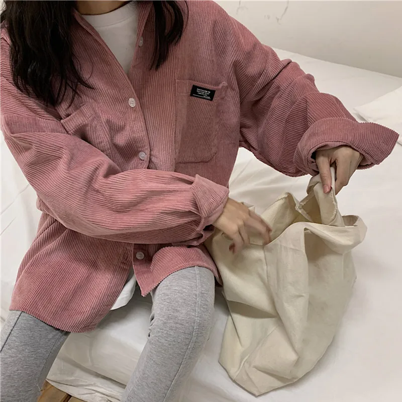 2020 New Ladies Tops Womens Shirt Blouse Spring Autumn Coat Immortal Shirt Easy Korean Tide Long Sleeve Pocket Button Shirts
2020 New Ladies Tops Womens Shirt Blouse Spring Autumn Coat Immortal Shirt Easy Korean Tide Long Sleeve Pocket Button Shirts