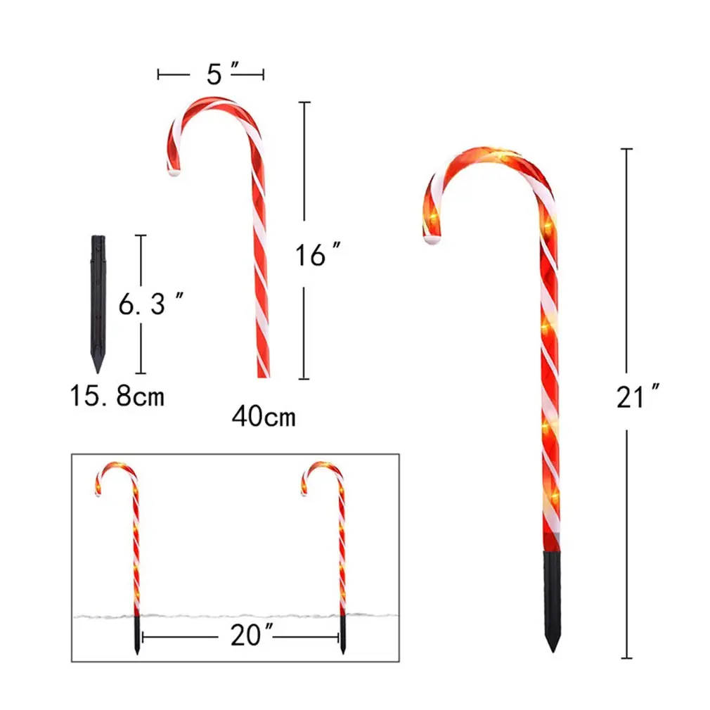 10pcs LED Xmas Cane Lights Merry Christmas Pathway Walkway Light For Home Street Lamp Christmas Decoration EU
10pcs LED Xmas Cane Lights Merry Christmas Pathway Walkway Light For Home Street Lamp Christmas Decoration EU