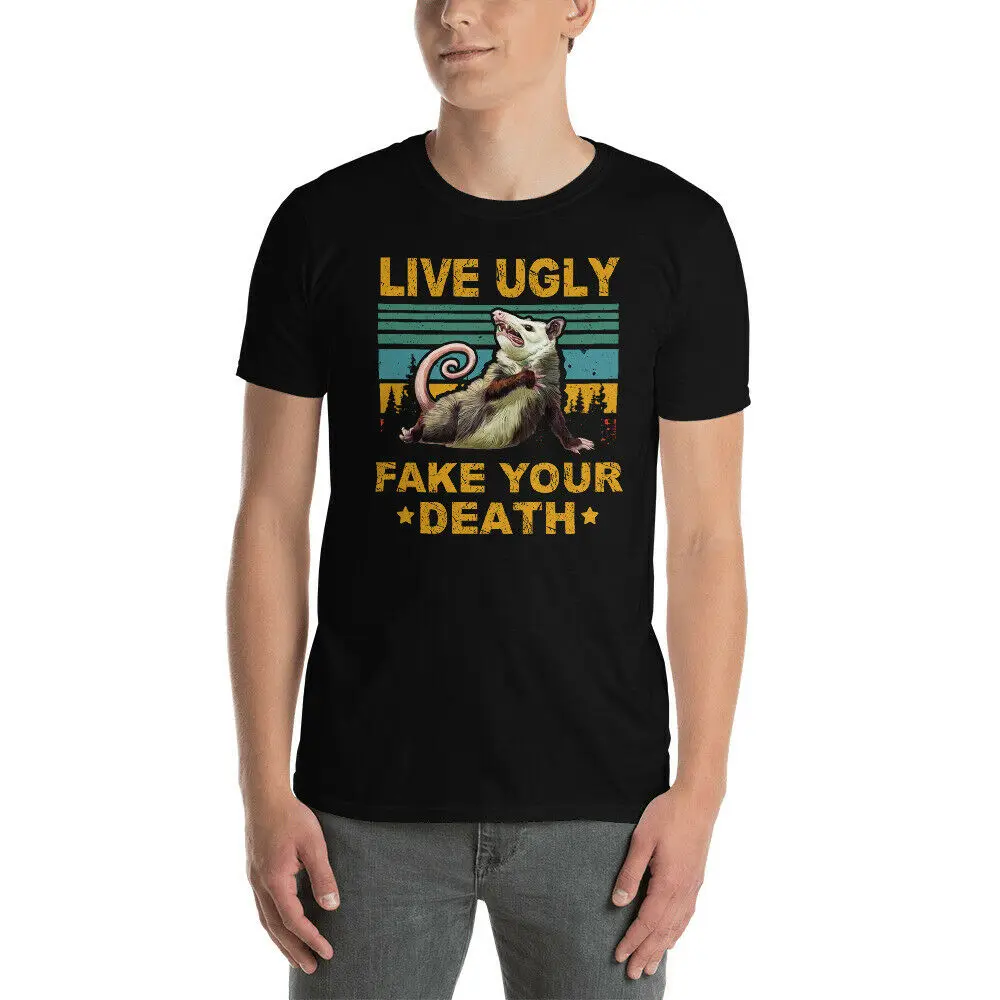 Vintage Retro Live Ugly Fake Your Death Cool Angry Opossum Unisex T-Shirt Breathable Short Sleeve Shirt Clothing
Vintage Retro Live Ugly Fake Your Death Cool Angry Opossum Unisex T-Shirt Breathable Short Sleeve Shirt Clothing