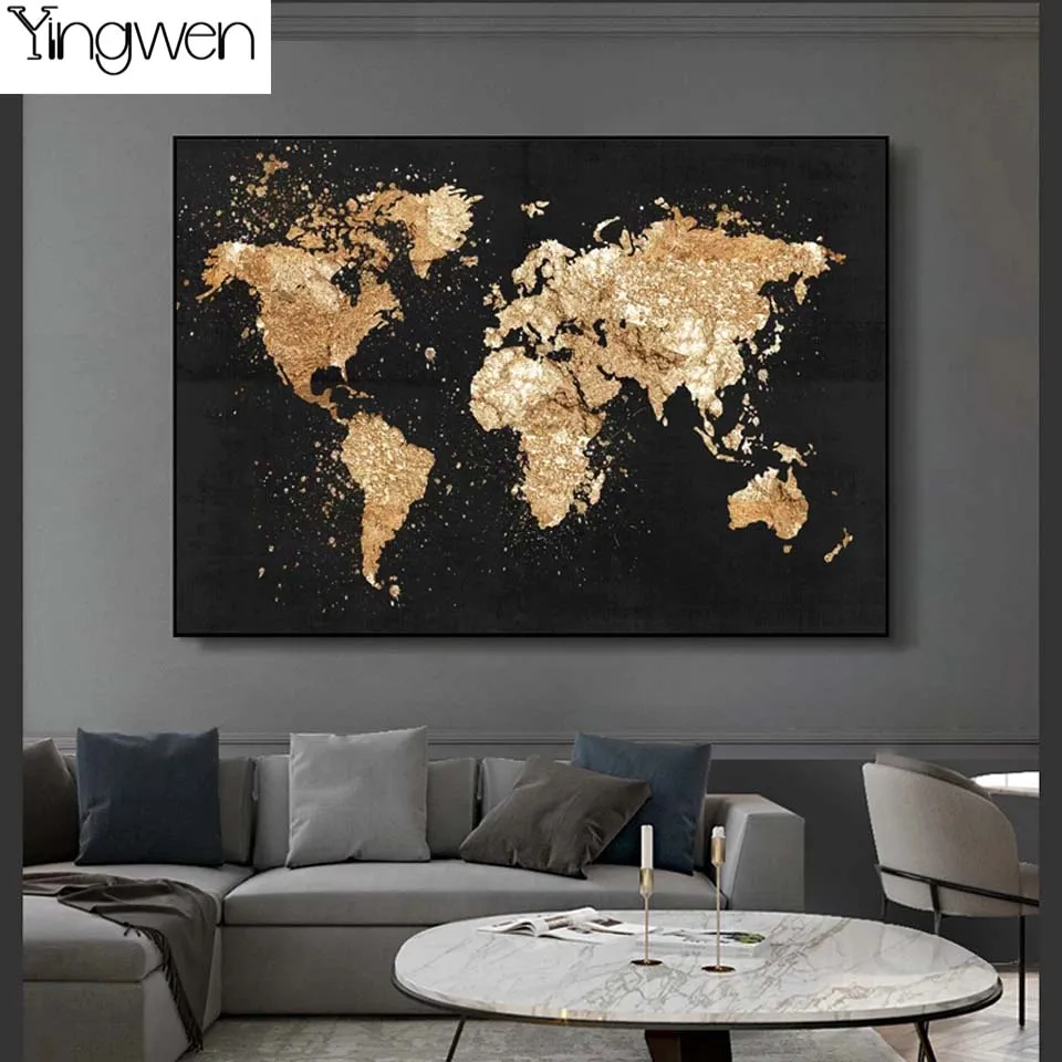 DIY 5D Retro Diamond Painting Abstract World Map Gold Full Diamond Embroidery Art Picture Mosaic Wall Sticker Korean Home Decor
DIY 5D Retro Diamond Painting Abstract World Map Gold Full Diamond Embroidery Art Picture Mosaic Wall Sticker Korean Home Decor