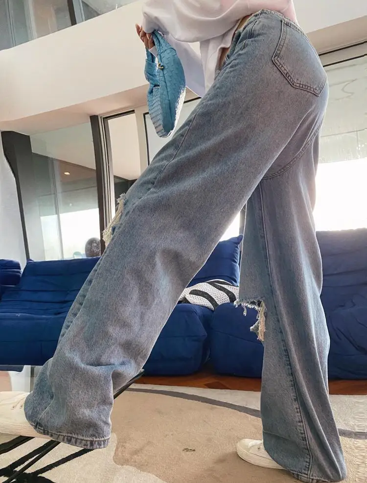 Lauri Laki Straight Ripped Jeans for Women Streetwear Plus Size Retro Boyfriend Mom High Waist Jeans 2020 Wide Leg Denim Pants
Lauri Laki Straight Ripped Jeans for Women Streetwear Plus Size Retro Boyfriend Mom High Waist Jeans 2020 Wide Leg Denim Pants