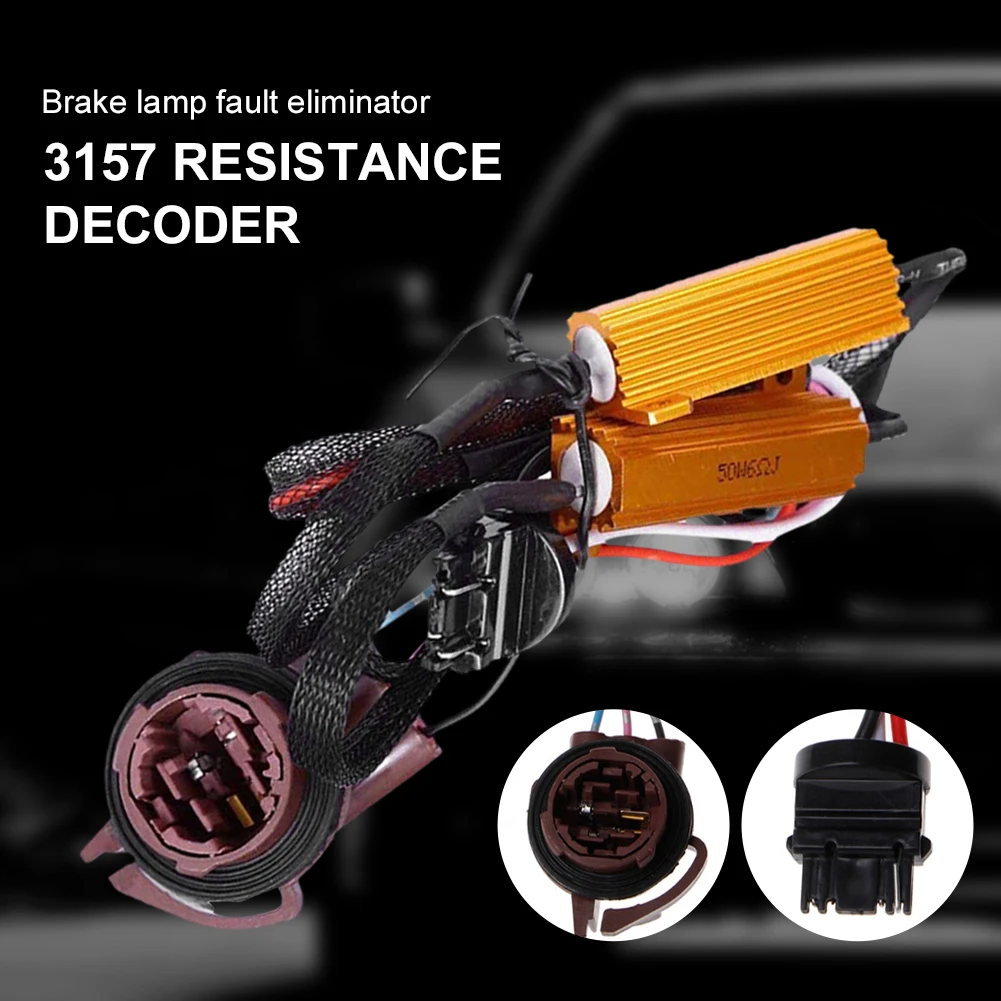 2PCS 3157 LED Headlight Bulbs Canbus Decoder Error Canceler Front Turn Signal Load Resistors Adapter Anti Hyper Flash Wholesale
2PCS 3157 LED Headlight Bulbs Canbus Decoder Error Canceler Front Turn Signal Load Resistors Adapter Anti Hyper Flash Wholesale