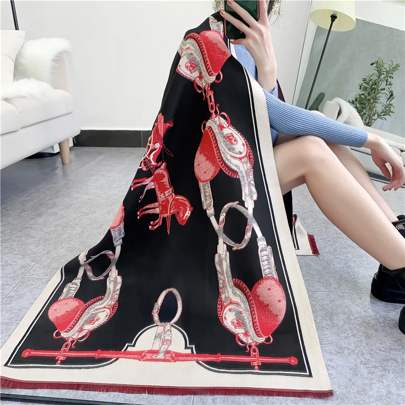 Autumn and Winter Fashion Elegant Ladies Cashmere Shawl Trend Versatile Warm and Cold-proof Scarf WJZ135-WJZ136
Autumn and Winter Fashion Elegant Ladies Cashmere Shawl Trend Versatile Warm and Cold-proof Scarf WJZ135-WJZ136