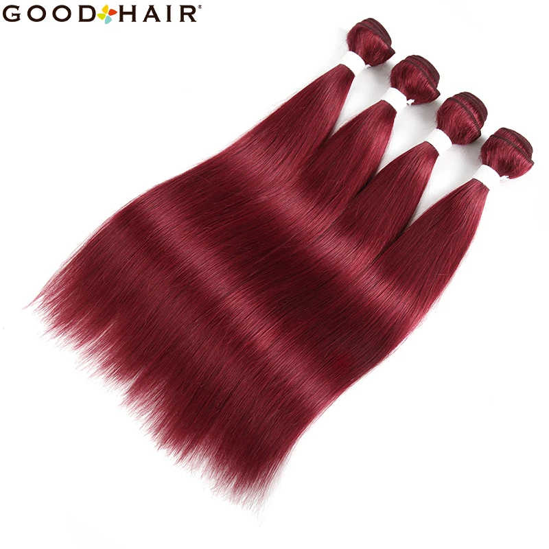 Burgundy Red Color Bundles Brazilian Straight Human Hair Weave Bundles 1/3/4PCS Non-Remy Hair Extension GOOD HAIR
Burgundy Red Color Bundles Brazilian Straight Human Hair Weave Bundles 1/3/4PCS Non-Remy Hair Extension GOOD HAIR