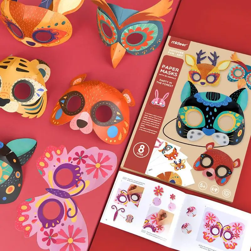 Forest animal makeup party 3D children's Paper Mask DIY handmade origami performance props
Forest animal makeup party 3D children's Paper Mask DIY handmade origami performance props