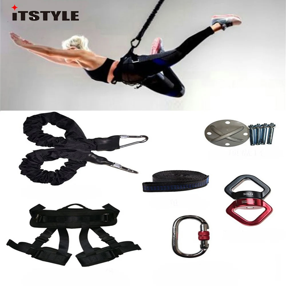 Bungee Dance Workout Trainer Gym Fitness Equipment Aerial Anti Gravity Yoga Resistance Bands Training
Bungee Dance Workout Trainer Gym Fitness Equipment Aerial Anti Gravity Yoga Resistance Bands Training