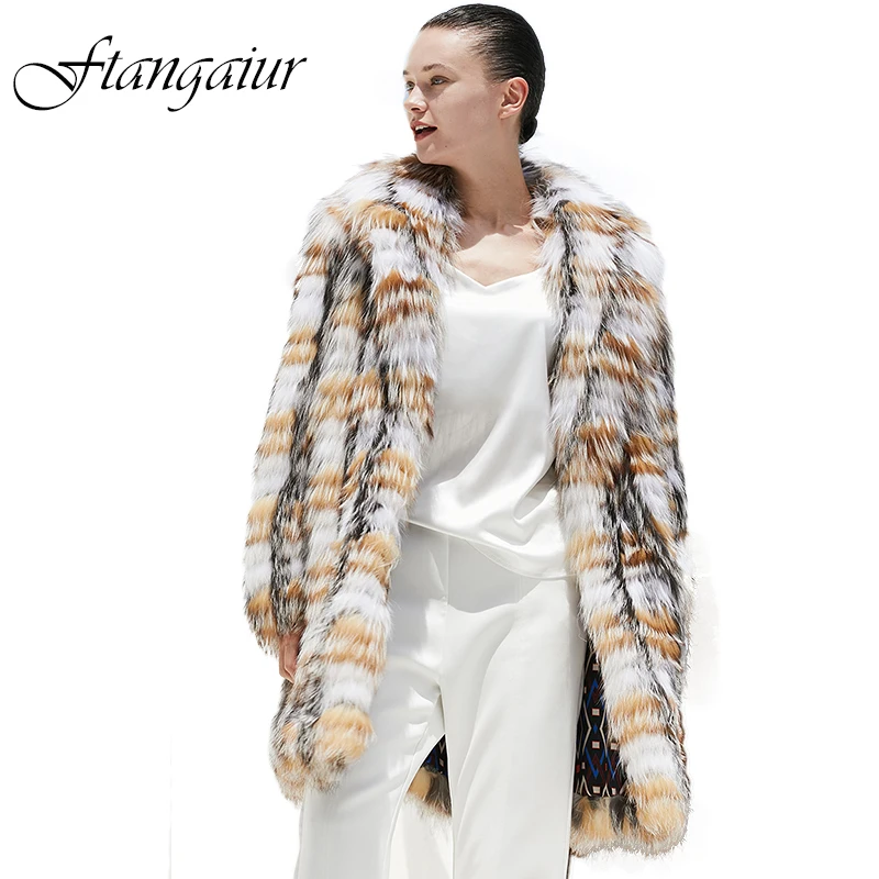 Ftangaiur New Winter Import Fox Fur Coat Plaid Contrast Color Female Weave Fox Coats Medium Warm Natural Fur Loss Fox Fur Coats
Ftangaiur New Winter Import Fox Fur Coat Plaid Contrast Color Female Weave Fox Coats Medium Warm Natural Fur Loss Fox Fur Coats