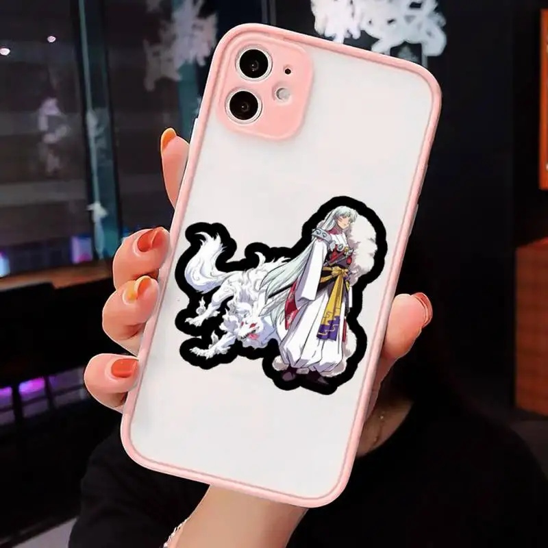 Cartoon Inuyasha Phone Case For iPhone 12 11 Mini Pro XR XS Max 7 8 Plus X Matte transparent Pink Back Cover
Cartoon Inuyasha Phone Case For iPhone 12 11 Mini Pro XR XS Max 7 8 Plus X Matte transparent Pink Back Cover