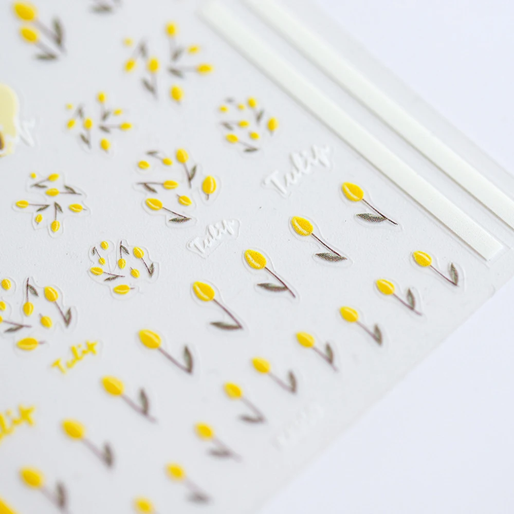 5D Embossed Nail Stickers Grinding Thin Transparent Yellow Pink Flower Charm Nail Art Sticker Manicure Accessories
5D Embossed Nail Stickers Grinding Thin Transparent Yellow Pink Flower Charm Nail Art Sticker Manicure Accessories