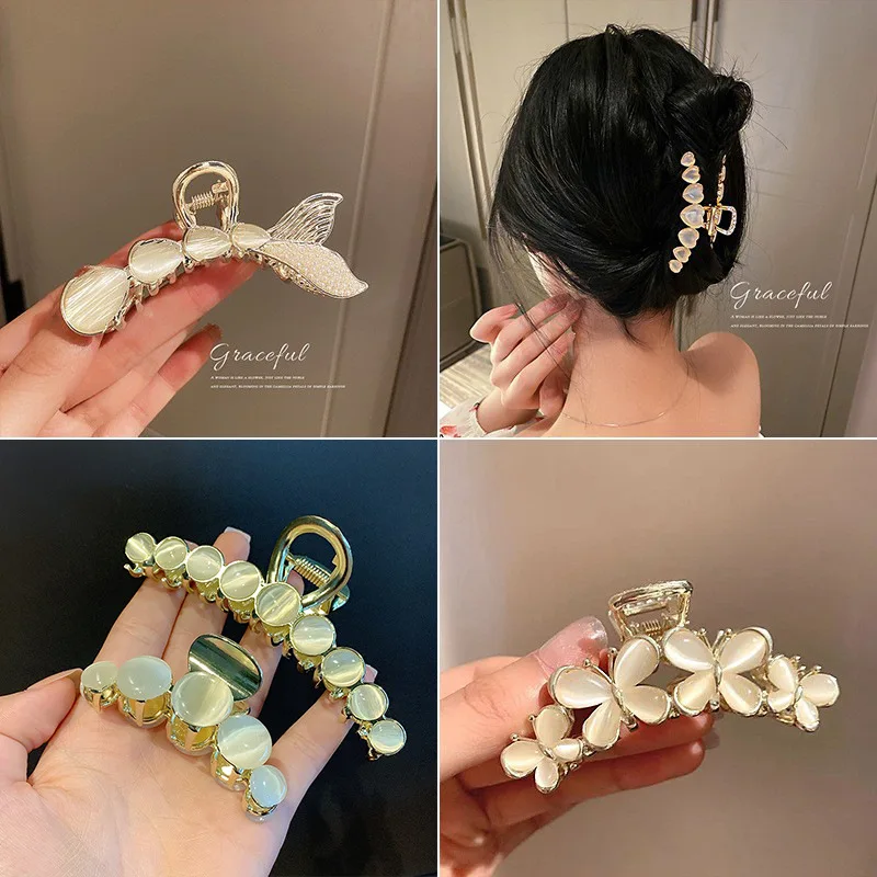 Minar Cute Multiple Shiny Opal Simulated Pearls Hair Claw for Women Neon Color Love Heart Flower Geometrical Shark Clip Headwear
Minar Cute Multiple Shiny Opal Simulated Pearls Hair Claw for Women Neon Color Love Heart Flower Geometrical Shark Clip Headwear