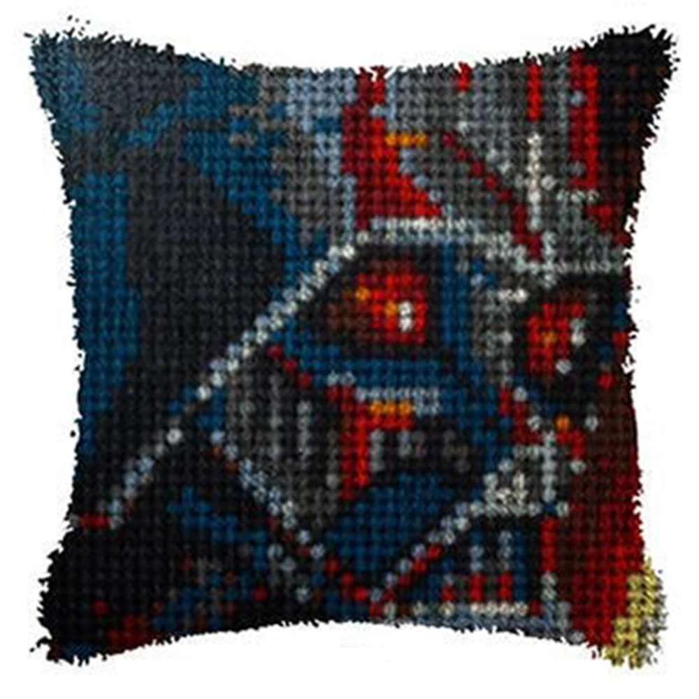 Latch hook kits with Pre-Printed Pattern Cross stitch pillows Cushion hook Home decoration Canvas for embroidery Cushions crafts
Latch hook kits with Pre-Printed Pattern Cross stitch pillows Cushion hook Home decoration Canvas for embroidery Cushions crafts