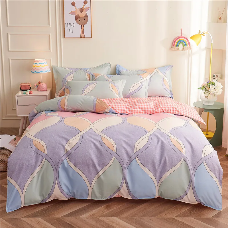 Colorful Cotton Bedding Set 1.5m Bed Girl Kids Pink Duvet Cover Sheet Pillowcase Woman Adult Beds Sheet King Queen HomeTextile
Colorful Cotton Bedding Set 1.5m Bed Girl Kids Pink Duvet Cover Sheet Pillowcase Woman Adult Beds Sheet King Queen HomeTextile