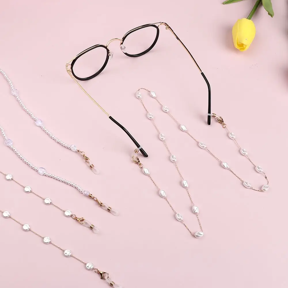 1Pc Pearl Beads Mask Chain Sunglasses Glasses Chain Women Non-slip Eyewear Mask Holder Neck Strap Earphone Cord Lanyard Dropship
1Pc Pearl Beads Mask Chain Sunglasses Glasses Chain Women Non-slip Eyewear Mask Holder Neck Strap Earphone Cord Lanyard Dropship