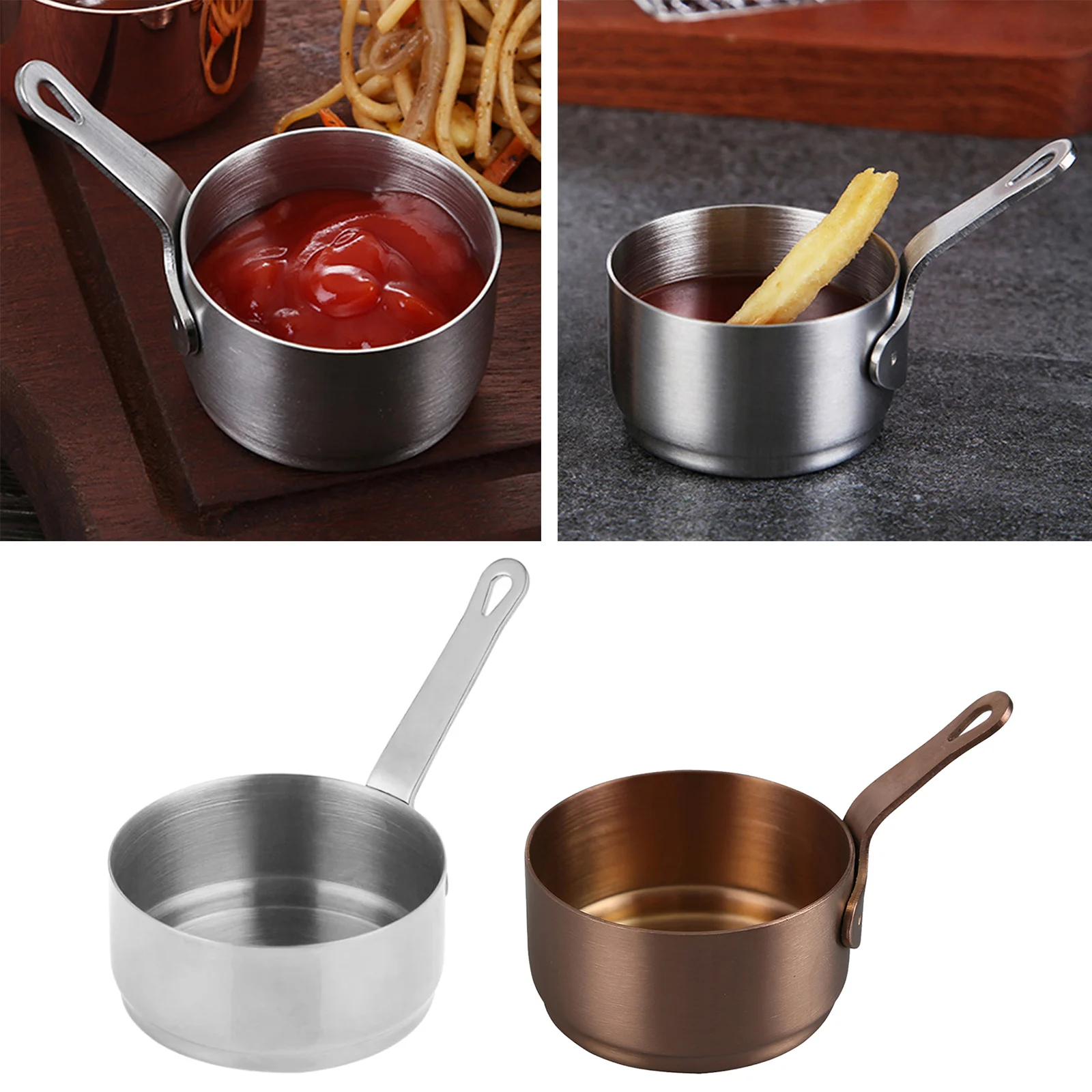 80ml Small Milk Cooking Sauce Pan Pot With Long Handle Stainless Steel Mini Soup Pot Heating Tool Kitchen Supplies
80ml Small Milk Cooking Sauce Pan Pot With Long Handle Stainless Steel Mini Soup Pot Heating Tool Kitchen Supplies