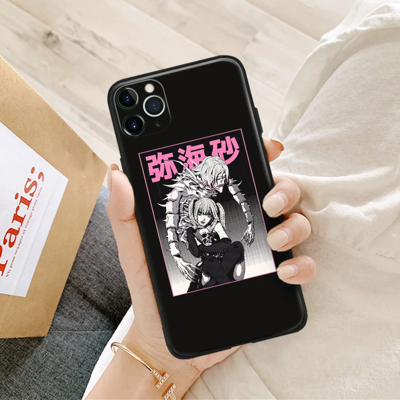 Чехол для телефона Rem and Misa Death Note из аниме iPhone se 6 6s 7 8 plus x xr xs 11 12 13 mini pro max мягкий