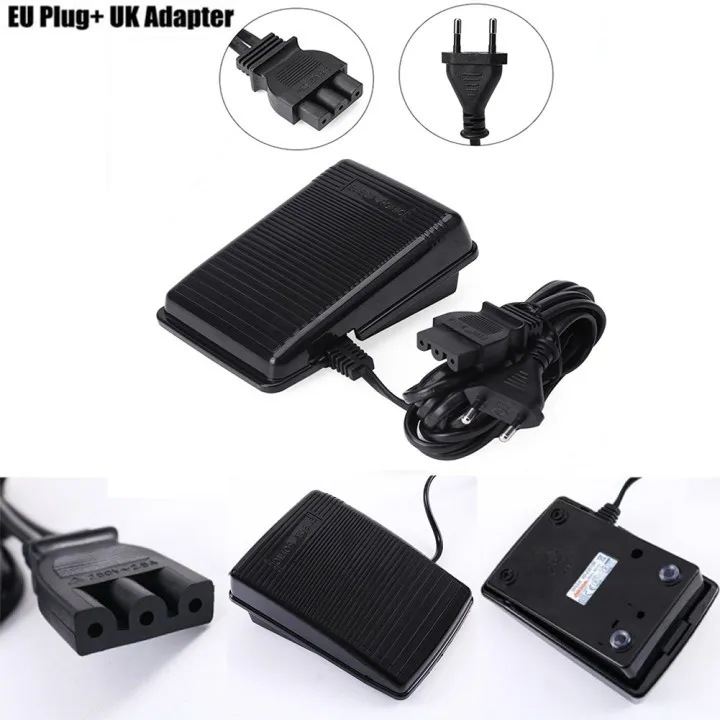 Sewing Control Pedal EU Plug+ UK Adapter For SINGER-Janome Sewing Machine Foot Control Pedal 200-240V 50Hz With Power Cord
Sewing Control Pedal EU Plug+ UK Adapter For SINGER-Janome Sewing Machine Foot Control Pedal 200-240V 50Hz With Power Cord