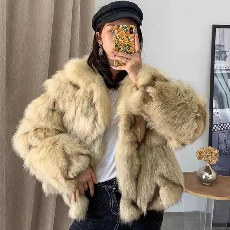 Women 2020 Autumn WInter 100% Real Natural Fox fur Coat Female Warm Short Jacket Ladies Fashion Genuine Fox Fur Overcoats N167
Women 2020 Autumn WInter 100% Real Natural Fox fur Coat Female Warm Short Jacket Ladies Fashion Genuine Fox Fur Overcoats N167