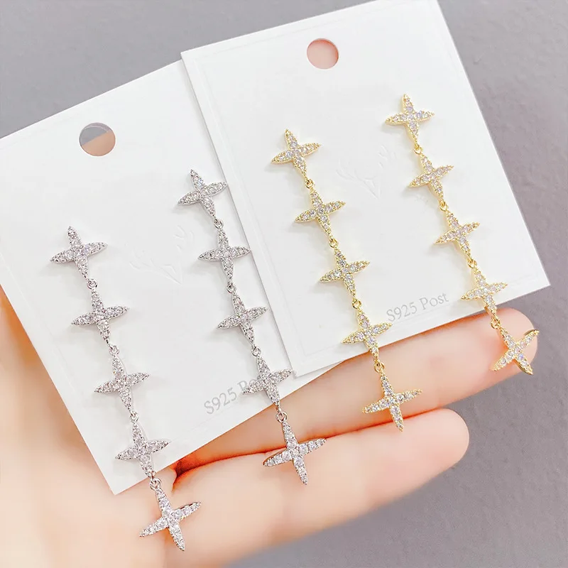 Wholesale Sterling Silverss Needle 2021 Fashion Promotion Long Geometric Earrings Noble-Jeweled Stud Gift
Wholesale Sterling Silverss Needle 2021 Fashion Promotion Long Geometric Earrings Noble-Jeweled Stud Gift