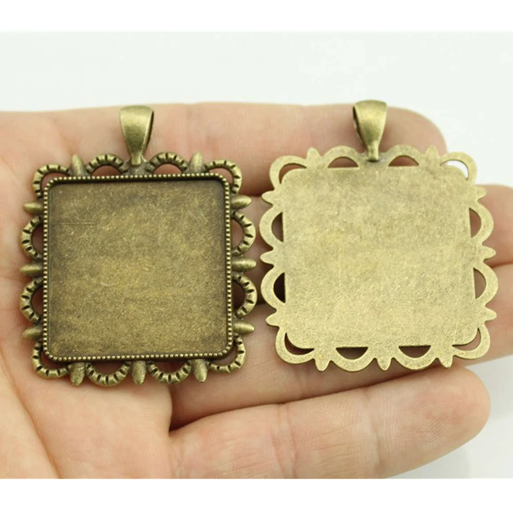 3pcs 30mm Inner Size Square Cabochon Base Setting 2 Colors Antique Bronze, Antique Square Cabochon Base Pendant Settings
3pcs 30mm Inner Size Square Cabochon Base Setting 2 Colors Antique Bronze, Antique Square Cabochon Base Pendant Settings