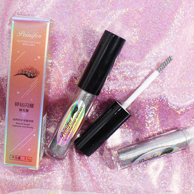 Diamond Shiny Mascara Long Lasting Cosmetic Curling Thick Glitter Eyelash Mascara Sequins Flash Snowflake Make Up Tools
Diamond Shiny Mascara Long Lasting Cosmetic Curling Thick Glitter Eyelash Mascara Sequins Flash Snowflake Make Up Tools