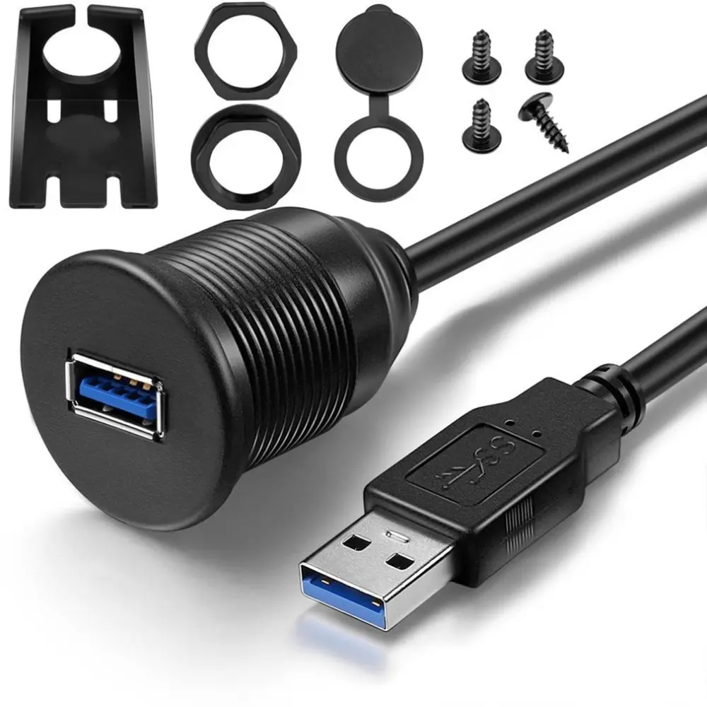 Водонепроницаемый USB-адаптер для подключения к приборной панели с разъемом «штырь-гнездо»
Водонепроницаемый USB-адаптер для подключения к приборной панели с разъемом «штырь-гнездо»