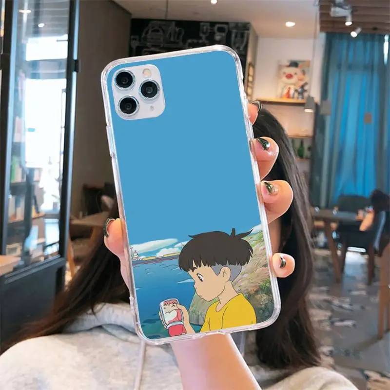 Cartoon Ponyo on the Cliff Phone Case Transparent for iPhone 6 7 8 11 12 s mini pro X XS XR MAX Plus cover funda shell
Cartoon Ponyo on the Cliff Phone Case Transparent for iPhone 6 7 8 11 12 s mini pro X XS XR MAX Plus cover funda shell