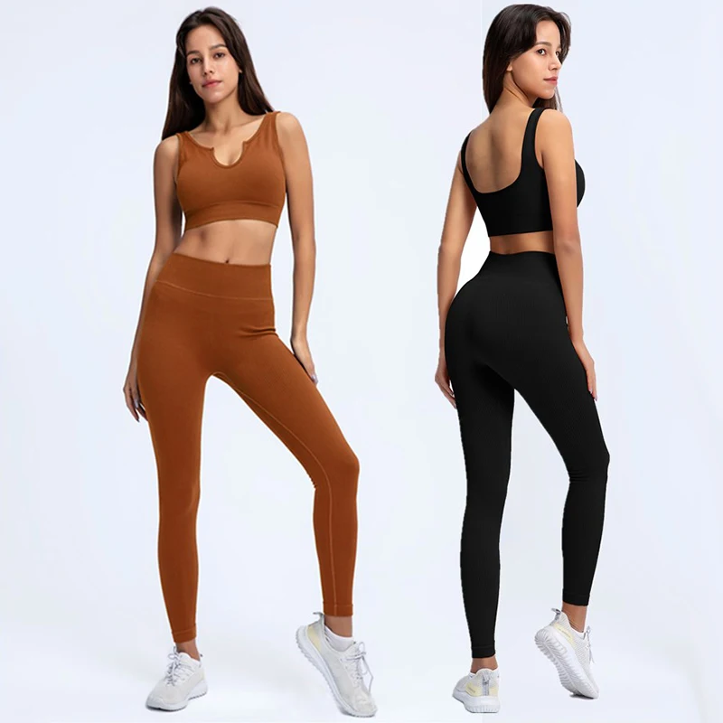 Women Yoga Set Workout Sportswear Seamless Gym Clothing Fitness Sexy Crop Top+High Waist Leggings 2Pcs Suits Knitted 2021 Summer
Women Yoga Set Workout Sportswear Seamless Gym Clothing Fitness Sexy Crop Top+High Waist Leggings 2Pcs Suits Knitted 2021 Summer