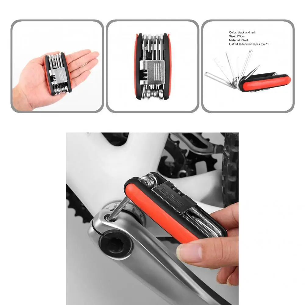 Steel Useful Bike Maintenance Hex Key Cross Head Foldable Wrench Set Accessory Folding Wrench Set Reliable for Bicycle
Steel Useful Bike Maintenance Hex Key Cross Head Foldable Wrench Set Accessory Folding Wrench Set Reliable for Bicycle