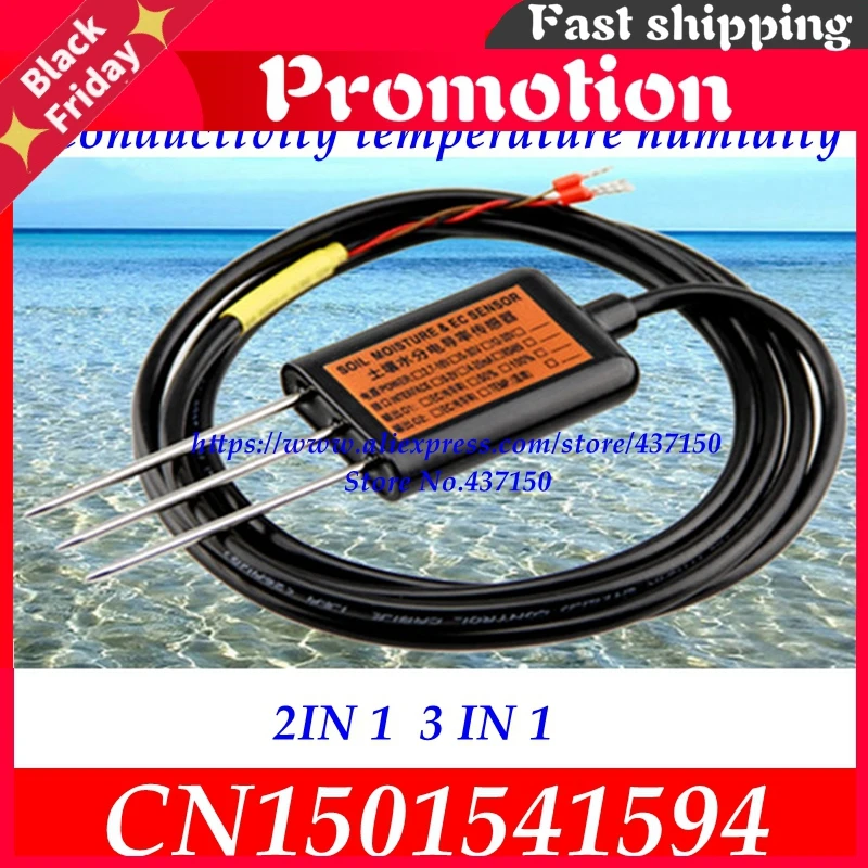 soil electric conductivity sensor 0-2V 4-20mA RS485 soil moisture soil temperature humidity soil EC sensor two three in one
soil electric conductivity sensor 0-2V 4-20mA RS485 soil moisture soil temperature humidity soil EC sensor two three in one