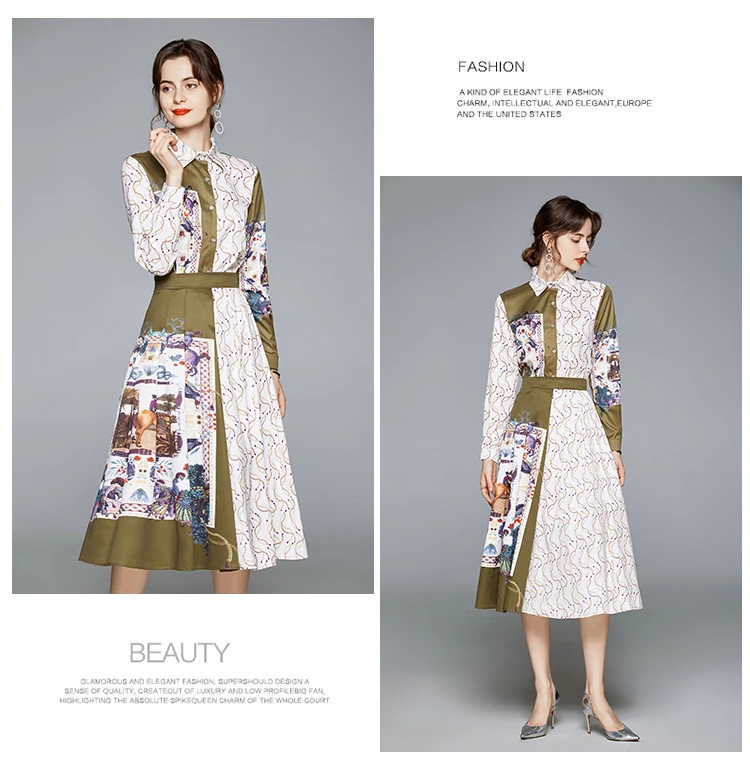 Women's Dress Chiffon Polo Girl's Party Dresses High Waist Fashion Office Lady A-LINE Summer Bohemia Mid-Calf Houthion
Women's Dress Chiffon Polo Girl's Party Dresses High Waist Fashion Office Lady A-LINE Summer Bohemia Mid-Calf Houthion