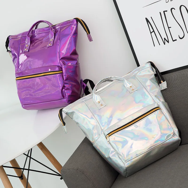 Women Laser Luminous Backpack female Shoulder Bag Large Size Student School Bags For Teenage Girl holographic sac a dos mochila
Women Laser Luminous Backpack female Shoulder Bag Large Size Student School Bags For Teenage Girl holographic sac a dos mochila
