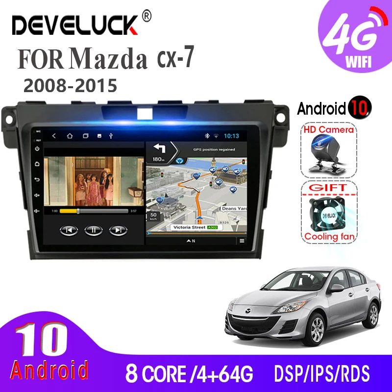 4G + 64G 2 Din Android 10 0 автомобильный Радио мультимедийный видео плеер GPS навигация для