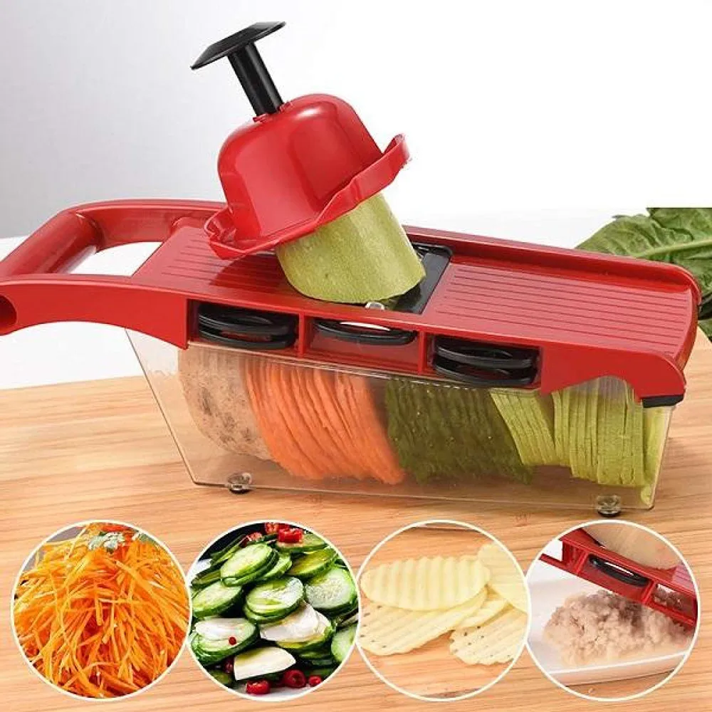 6 Kinds of Blade Multi-function Vegetable Cutter Potato Grater Kitchen Tool Vegetable Cutter Stainless Steel Vegetable Cutting
6 Kinds of Blade Multi-function Vegetable Cutter Potato Grater Kitchen Tool Vegetable Cutter Stainless Steel Vegetable Cutting