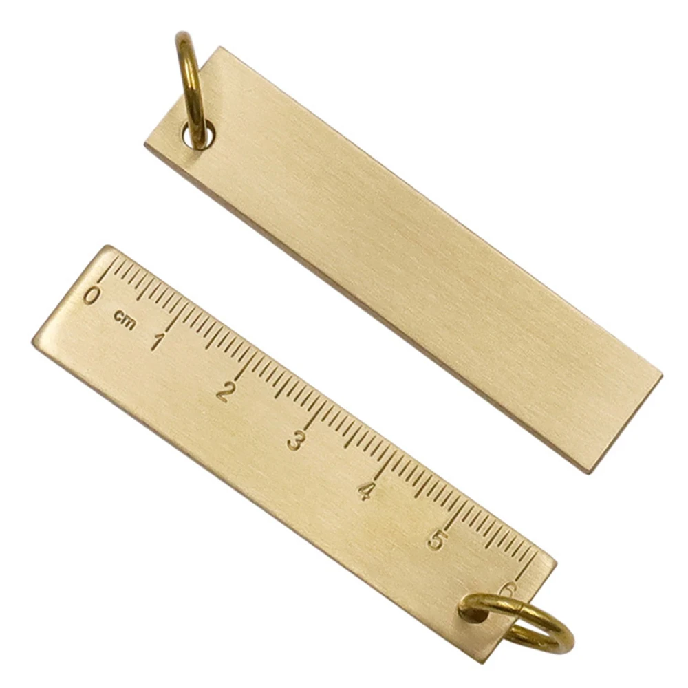 1 PC 6cm Small Mini Copper Ruler Keychain 3mm Thickened Brass Metal Ruler Copper Key Pendant Number Plate Drafting Supplies
1 PC 6cm Small Mini Copper Ruler Keychain 3mm Thickened Brass Metal Ruler Copper Key Pendant Number Plate Drafting Supplies