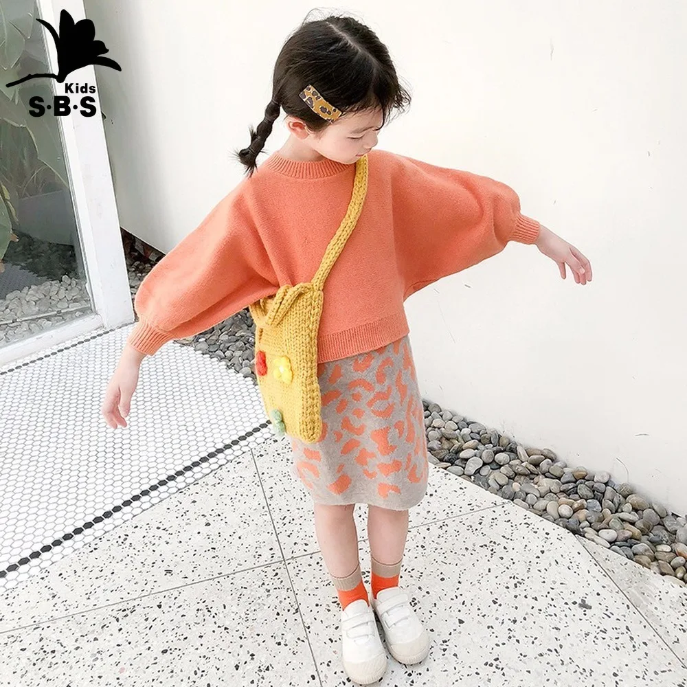 2019 New Design Baby Girl Autumn Knitting Sweater Dress Orange Color Fashion Girl Two Piece Casual Suit Dress Girls Sweaters
2019 New Design Baby Girl Autumn Knitting Sweater Dress Orange Color Fashion Girl Two Piece Casual Suit Dress Girls Sweaters