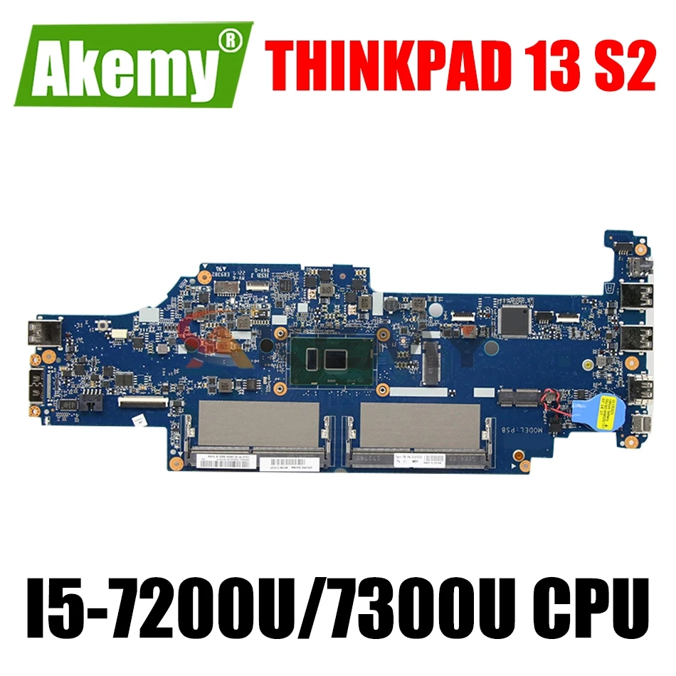 For Lenovo ThinkPad 13 S2 Laptop motherboard DA0PS8MB8G0 With CPU I5-7200U/7300U DDR4 Integrated motherboard 100% Fully Tested
For Lenovo ThinkPad 13 S2 Laptop motherboard DA0PS8MB8G0 With CPU I5-7200U/7300U DDR4 Integrated motherboard 100% Fully Tested