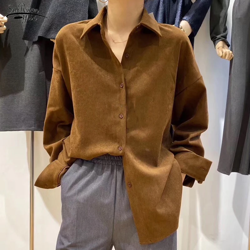 2021 Spring Korean Office Loose Blouse Winter Korean Style Long Sleeve Shirt Tops Women Fashion Button Up Shirt Women Coat 12694
2021 Spring Korean Office Loose Blouse Winter Korean Style Long Sleeve Shirt Tops Women Fashion Button Up Shirt Women Coat 12694