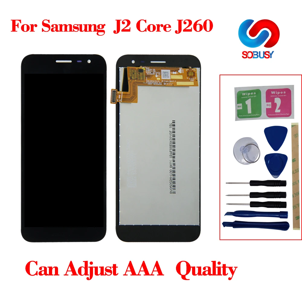 Super Amoled 5 ''для samsung Galaxy J2 Core J260 ЖК экран кодирующий преобразователь сенсорного
