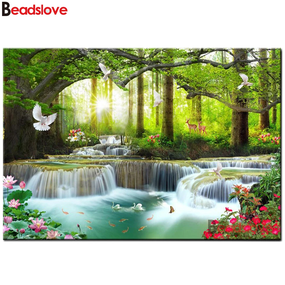 diamond embroidery full Rhinestone painting cross-stitch set Fresh waterfall landscape wall picture diamond painting mosaic,
diamond embroidery full Rhinestone painting cross-stitch set Fresh waterfall landscape wall picture diamond painting mosaic,
