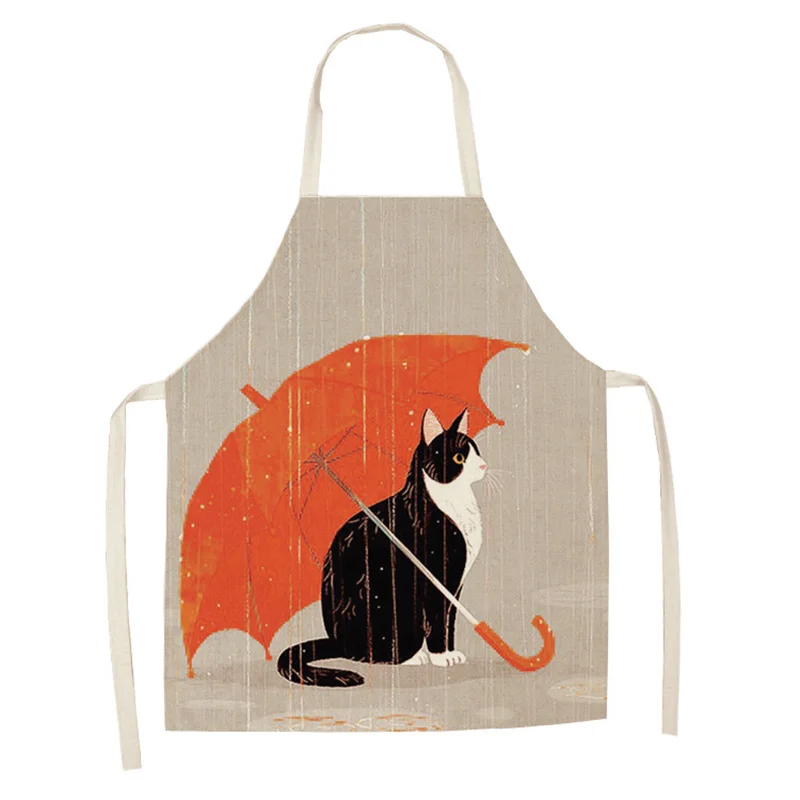 Women Kitchen Apron Cotton Linen Cute Cat Sleeveless Chef Cooking Aprons Kitchen accessories 68*55cm 0081
Women Kitchen Apron Cotton Linen Cute Cat Sleeveless Chef Cooking Aprons Kitchen accessories 68*55cm 0081