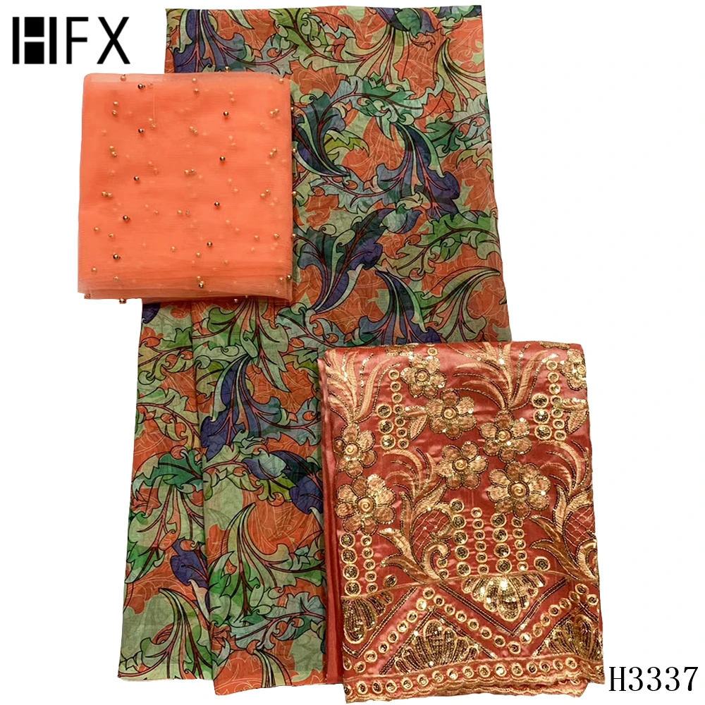 HFX High quality African silk Lace Fabric 5+2+2 yards George lace fabric net tulle For party dress 2020 Latest style H3337
HFX High quality African silk Lace Fabric 5+2+2 yards George lace fabric net tulle For party dress 2020 Latest style H3337