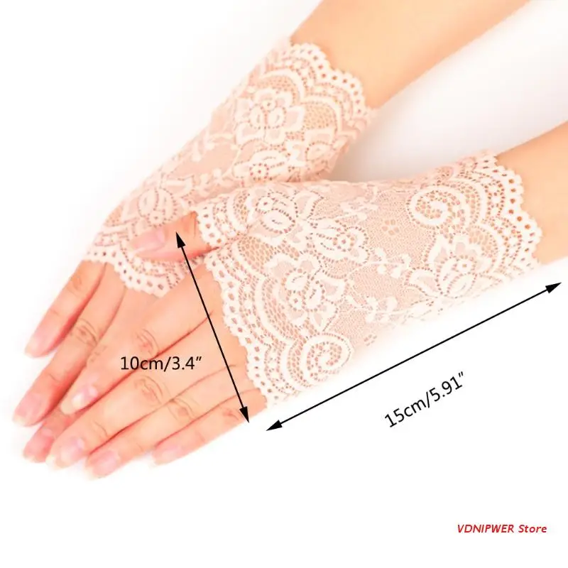 UV Protection Lace Hand Cover Elastic Floral Gloves Half Finger Driving Gloves D08E
UV Protection Lace Hand Cover Elastic Floral Gloves Half Finger Driving Gloves D08E