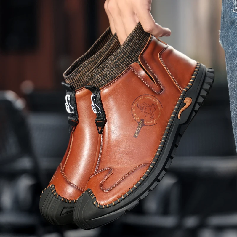 Nine o'clock New Arrivals Men Ankle Boots Autumn Breathable Slip-on Shoes Winter Plush Casual Botas De Hombre Trend Large Size
Nine o'clock New Arrivals Men Ankle Boots Autumn Breathable Slip-on Shoes Winter Plush Casual Botas De Hombre Trend Large Size